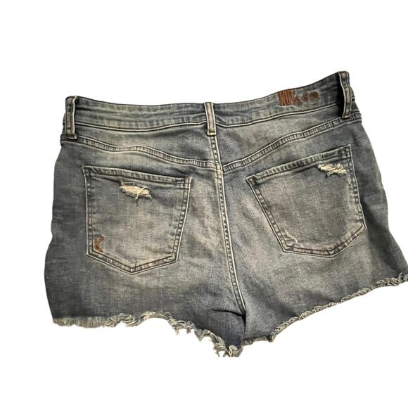 KUT from the Kloth Kat High Rise Distressed Denim Shorts Women’s 10 - Picture 2 of 7